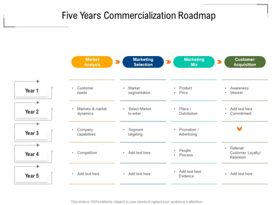Five Years Commercialization Roadmap Download