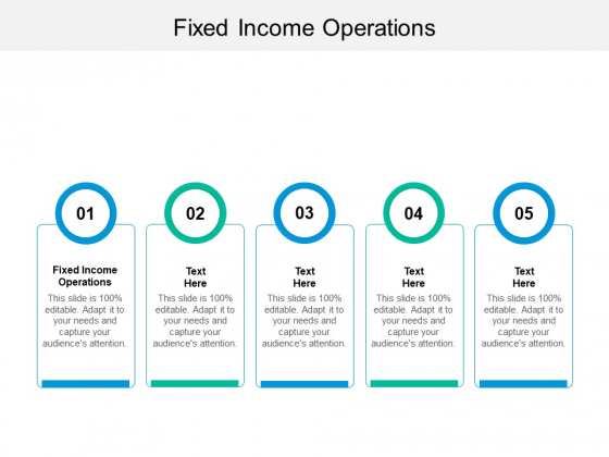 Fixed Income Operations Ppt PowerPoint Presentation Model Structure Cpb