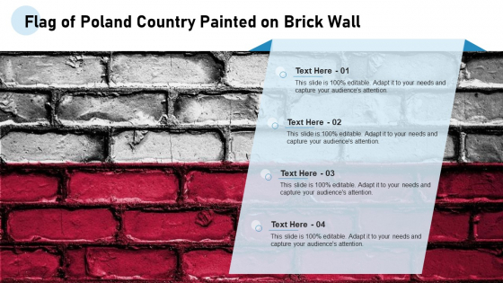 Flag Of Poland Country Painted On Brick Wall Ppt Inspiration Designs Download PDF