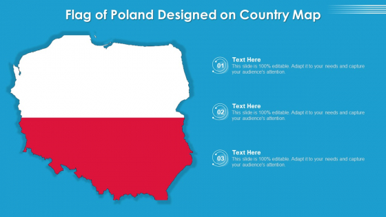 Flag Of Poland Designed On Country Map Ppt Outline Design Inspiration PDF
