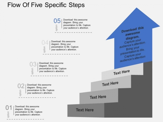 Flow Of Five Specific Steps Powerpoint Templates Flow Of Five Specific Steps Powerpoint Templates
