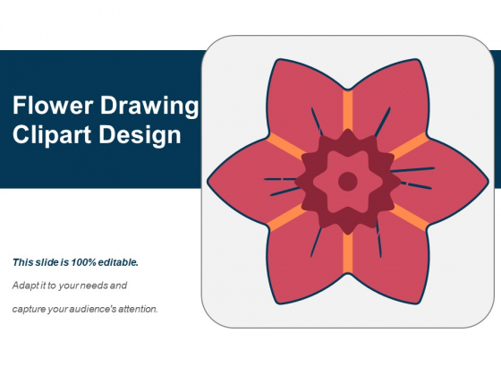 Flower Drawing Clipart Design Ppt PowerPoint Presentation File Picture PDF