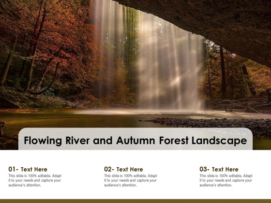 Flowing River And Autumn Forest Landscape Ppt PowerPoint Presentation Infographic Template Slide Download PDF