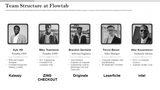 Flowtab Venture Capital Investment Team Structure At Flowtab Structure PDF