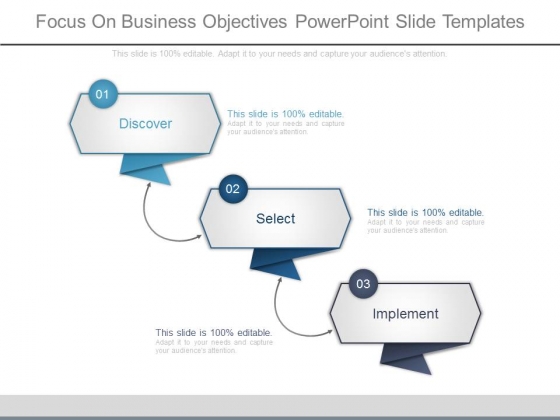 Focus On Business Objectives Powerpoint Slide Templates