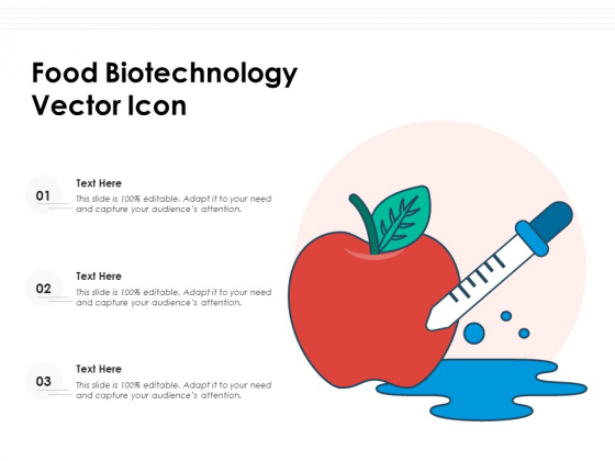 Food Biotechnology Vector Icon Ppt PowerPoint Presentation Portfolio Structure PDF