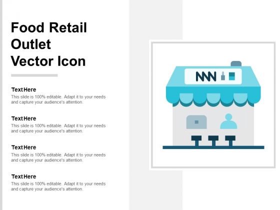 Food Retail Outlet Vector Icon Ppt PowerPoint Presentation Layouts Graphics