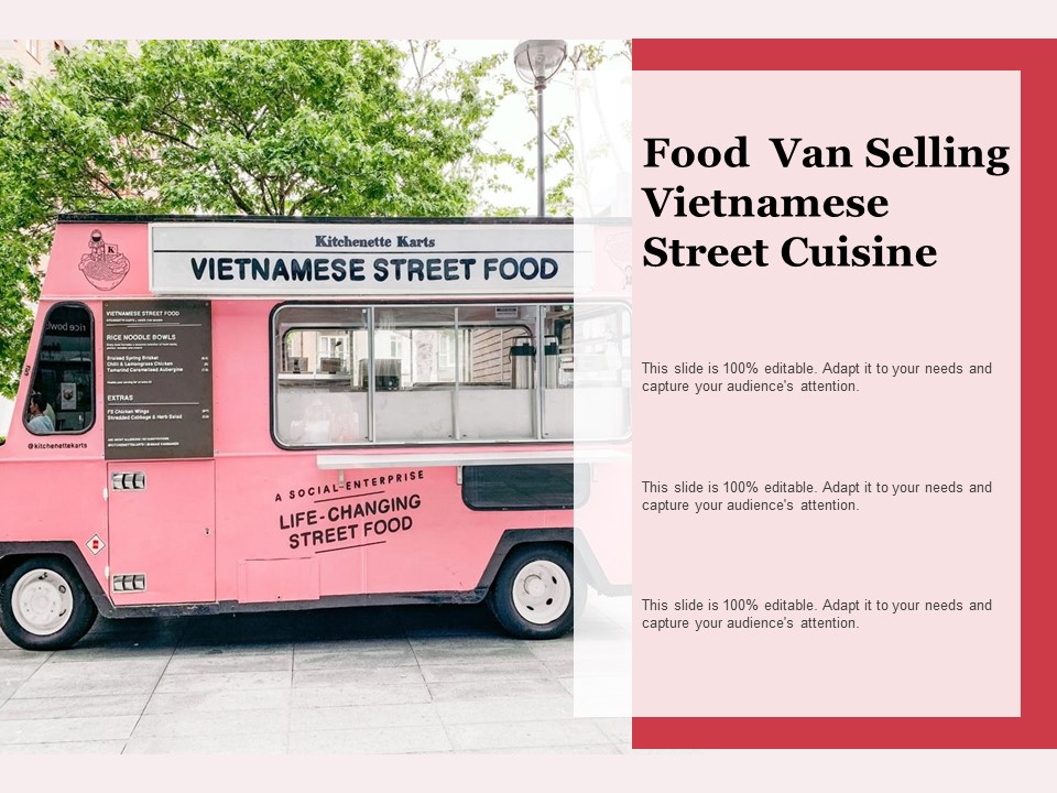 Food Van Selling Vietnamese Street Cuisine Ppt PowerPoint Presentation Professional Slideshow