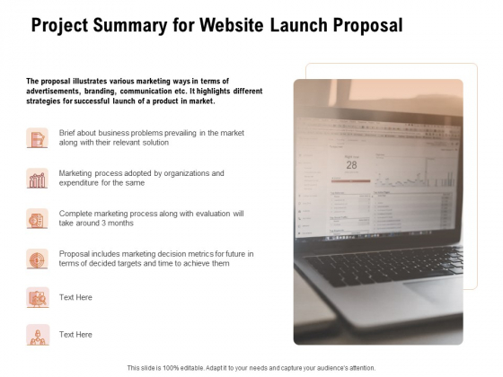 For Launching Company Site Project Summary For Website Launch Proposal Rules PDF For Launching Company Site Project Summary For Website Launch Proposal Rules PDF