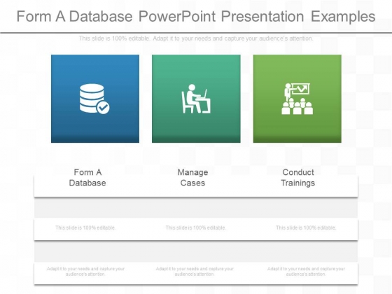 Form A Database Powerpoint Presentation Examples