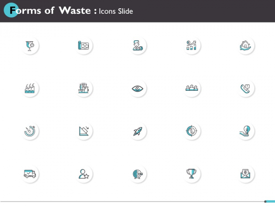 Forms Of Waste Icons Slide Winner Ppt PowerPoint Presentation Gallery Layouts