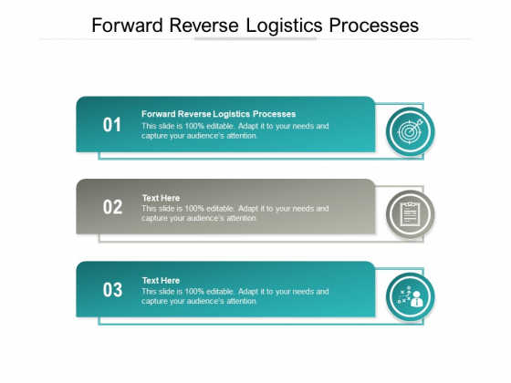 Forward Reverse Logistics Processes Ppt PowerPoint Presentation File Slides Cpb Pdf