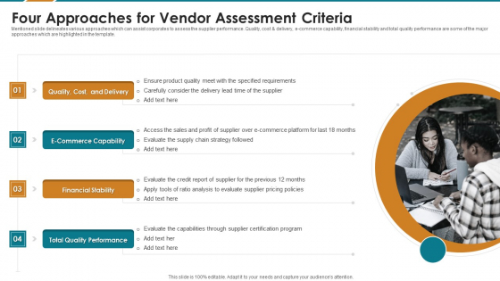 Four Approaches For Vendor Assessment Criteria Guidelines PDF