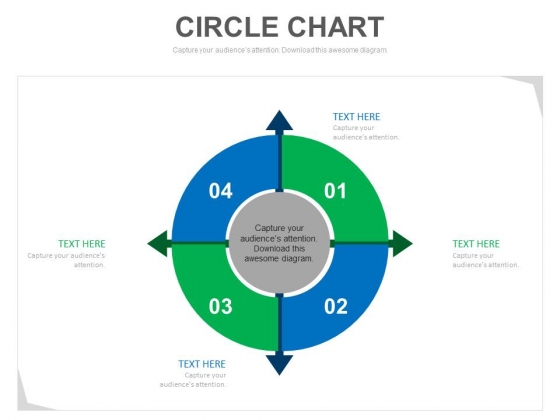 Four Arrows Circle Chart Process Strategy Powerpoint Template Four Arrows Circle Chart Process Strategy Powerpoint Template