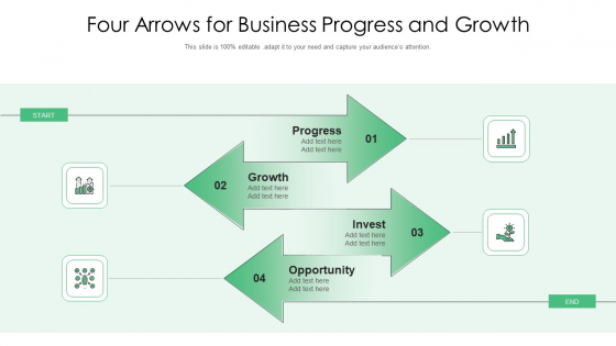 Four Arrows For Business Progress And Growth Ppt PowerPoint Presentation Gallery Design Ideas PDF Four Arrows For Business Progress And Growth Ppt PowerPoint Presentation Gallery Design Ideas PDF