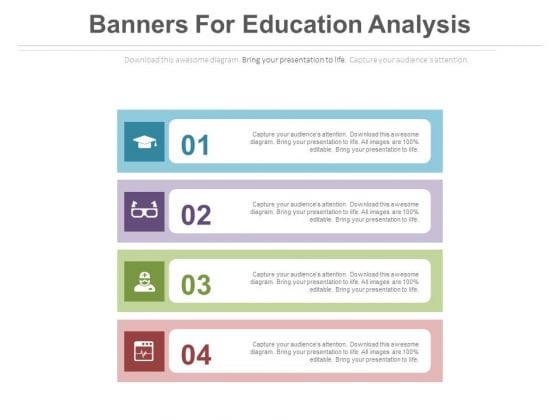 Four Banners For Knowledge Management Strategy Powerpoint Template Four Banners For Knowledge Management Strategy Powerpoint Template