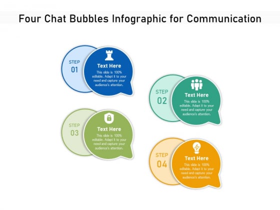 Four Chat Bubbles Infographic For Communication Ppt PowerPoint Presentation Gallery Shapes PDF Four Chat Bubbles Infographic For Communication Ppt PowerPoint Presentation Gallery Shapes PDF