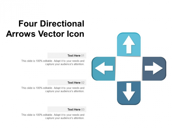 Four Directional Arrows Vector Icon Ppt PowerPoint Presentation Model Visual Aids PDF