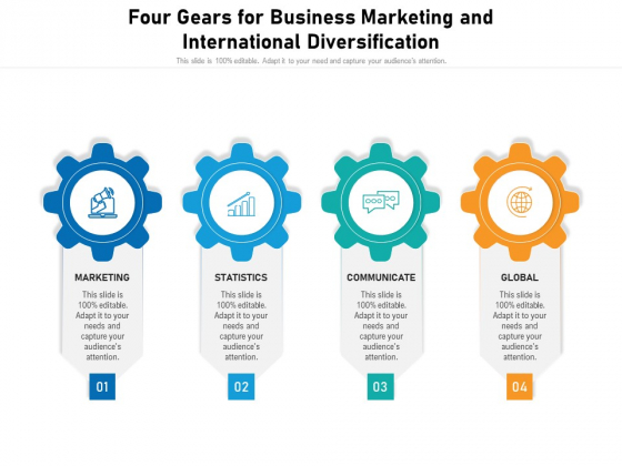 Four Gears For Business Marketing And International Diversification Ppt PowerPoint Presentation Styles Aids PDF Four Gears For Business Marketing And International Diversification Ppt PowerPoint Presentation Styles Aids PDF