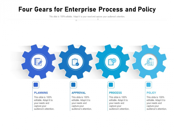 Four Gears For Enterprise Process And Policy Ppt PowerPoint Presentation Professional Infographics PDF Four Gears For Enterprise Process And Policy Ppt PowerPoint Presentation Professional Infographics PDF