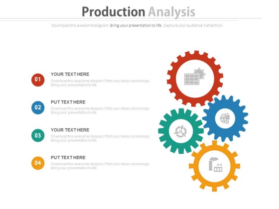 Four Gears Infographics For Advantage Positioning Powerpoint Template Four Gears Infographics For Advantage Positioning Powerpoint Template