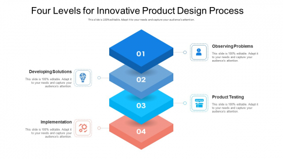 Four Levels For Innovative Product Design Process Ppt PowerPoint Presentation Slides Background Image PDF Four Levels For Innovative Product Design Process Ppt PowerPoint Presentation Slides Background Image PDF