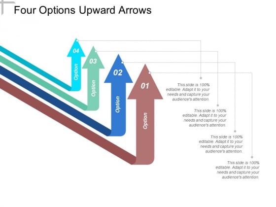Four Options Upward Arrows Ppt PowerPoint Presentation Show Mockup Four Options Upward Arrows Ppt PowerPoint Presentation Show Mockup