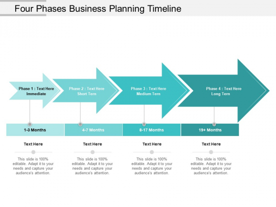 Four Phases Business Planning Timeline Ppt PowerPoint Presentation Ideas Clipart Images