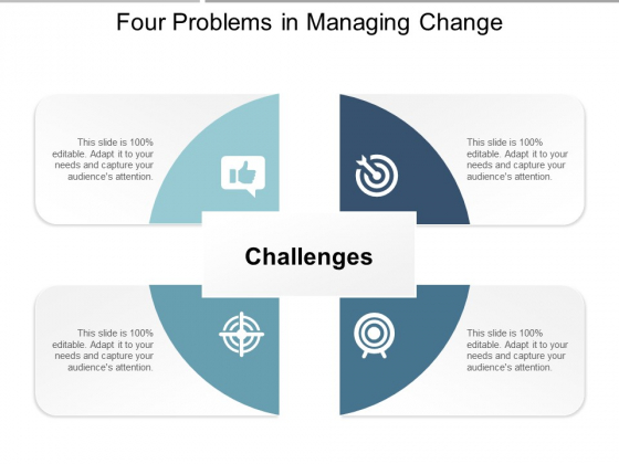 Four Problems In Managing Change Ppt PowerPoint Presentation Layouts Themes