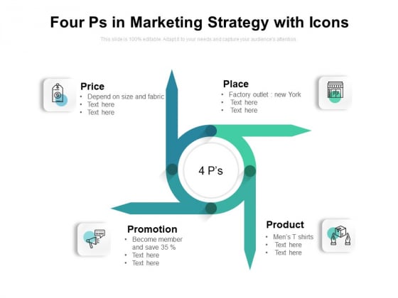 Four Ps In Marketing Strategy With Icons Ppt PowerPoint Presentation Pictures Infographic Template PDF Four Ps In Marketing Strategy With Icons Ppt PowerPoint Presentation Pictures Infographic Template PDF