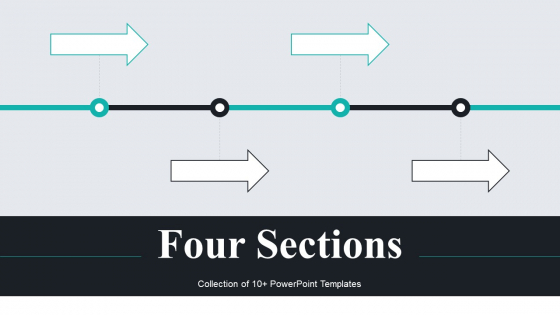 Four Sections Ppt PowerPoint Presentation Complete Deck With Slides