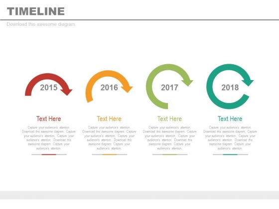 Four Sequential Arrows Timeline Diagram Powerpoint Slides Four Sequential Arrows Timeline Diagram Powerpoint Slides