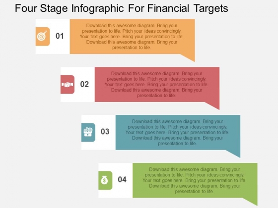 Four Stage Infographic For Financial Targets Powerpoint Templates Four Stage Infographic For Financial Targets Powerpoint Templates