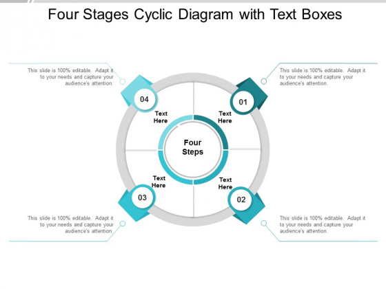 Four Stages Cyclic Diagram With Text Boxes Ppt Powerpoint Presentation Icon Visual Aids Four Stages Cyclic Diagram With Text Boxes Ppt Powerpoint Presentation Icon Visual Aids