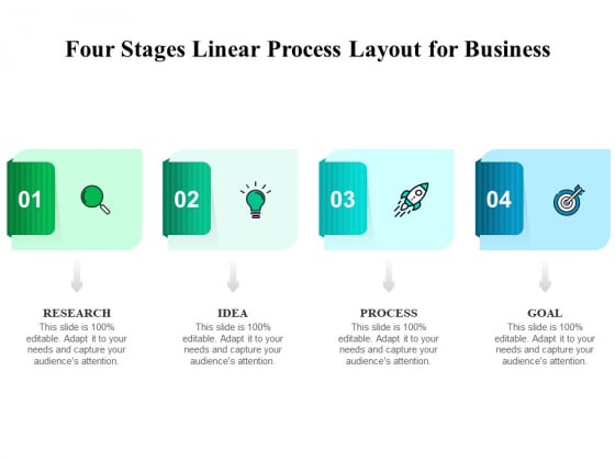 Four Stages Linear Process Layout For Business Ppt PowerPoint Presentation File Gridlines PDF Four Stages Linear Process Layout For Business Ppt PowerPoint Presentation File Gridlines PDF