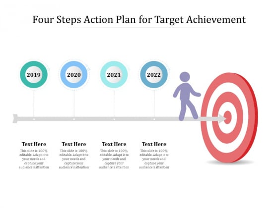 Four Steps Action Plan For Target Achievement Ppt PowerPoint Presentation Show Clipart Four Steps Action Plan For Target Achievement Ppt PowerPoint Presentation Show Clipart