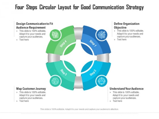 Four Steps Circular Layout For Good Communication Strategy Ppt PowerPoint Presentation File Show PDF Four Steps Circular Layout For Good Communication Strategy Ppt PowerPoint Presentation File Show PDF