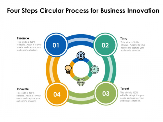 Four Steps Circular Process For Business Innovation Ppt PowerPoint Presentation File Backgrounds PDF Four Steps Circular Process For Business Innovation Ppt PowerPoint Presentation File Backgrounds PDF