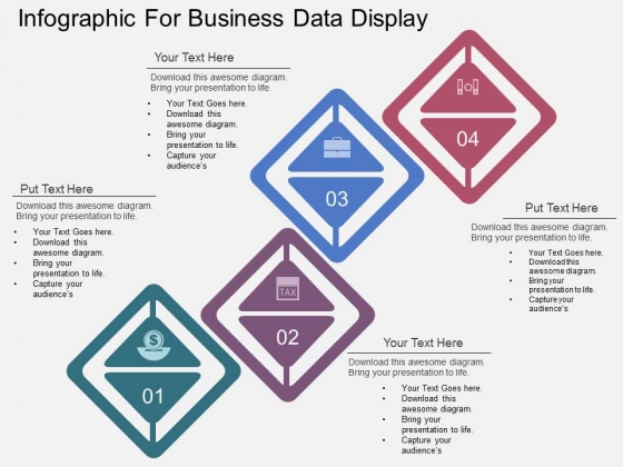 Four Steps Infographic For Business Data Display Powerpoint Template Four Steps Infographic For Business Data Display Powerpoint Template