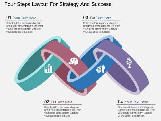 Four Steps Layout For Strategy And Success Powerpoint Template Four Steps Layout For Strategy And Success Powerpoint Template