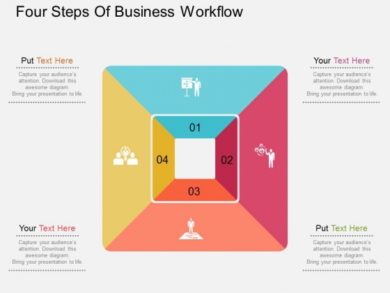 Four Steps Of Business Workflow Powerpoint Templates Four Steps Of Business Workflow Powerpoint Templates