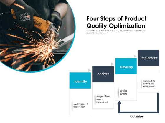 Four Steps Of Product Quality Optimization Ppt PowerPoint Presentation Inspiration Graphics Tutorials PDF Four Steps Of Product Quality Optimization Ppt PowerPoint Presentation Inspiration Graphics Tutorials PDF