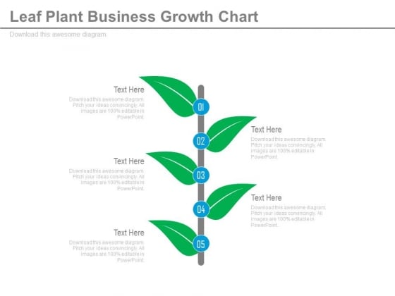 Four Steps Plant Business Growth Chart Powerpoint Template Four Steps Plant Business Growth Chart Powerpoint Template