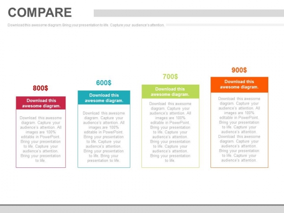 Four Steps Pricing Option Chart Powerpoint Slides Four Steps Pricing Option Chart Powerpoint Slides
