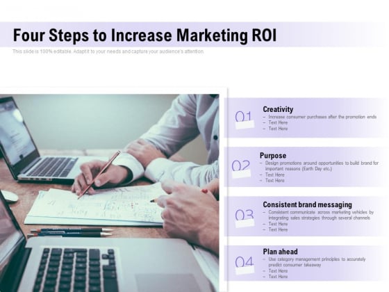 Four Steps To Increase Marketing ROI Ppt PowerPoint Presentation Slides Guide Four Steps To Increase Marketing ROI Ppt PowerPoint Presentation Slides Guide