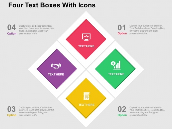 Four Text Boxes With Icons Powerpoint Templates Four Text Boxes With Icons Powerpoint Templates