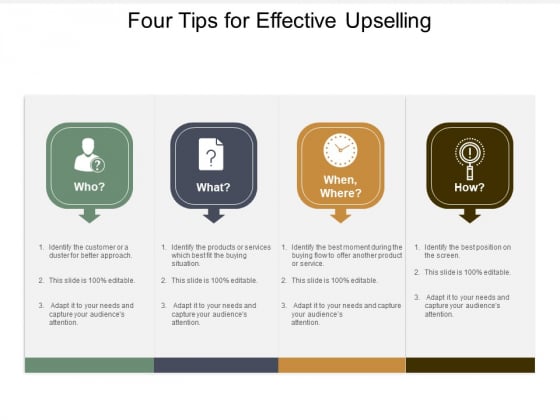 Four Tips For Effective Upselling Ppt PowerPoint Presentation Gallery Introduction Four Tips For Effective Upselling Ppt PowerPoint Presentation Gallery Introduction