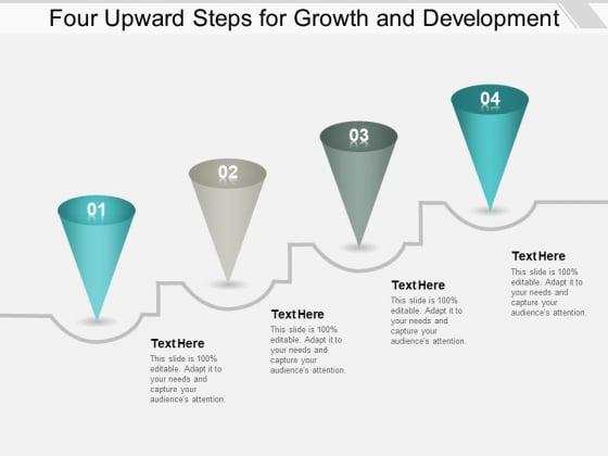 Four Upward Steps For Growth And Development Ppt PowerPoint Presentation Infographic Template Graphic Tips