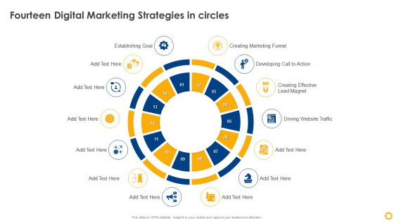 Fourteen Digital Marketing Strategies In Circles Mockup PDF Fourteen Digital Marketing Strategies In Circles Mockup PDF