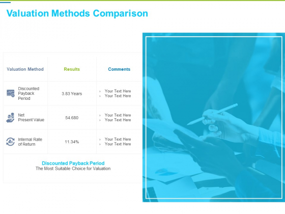 Framework Administration Valuation Methods Comparison Ppt Infographics Graphics Tutorials PDF